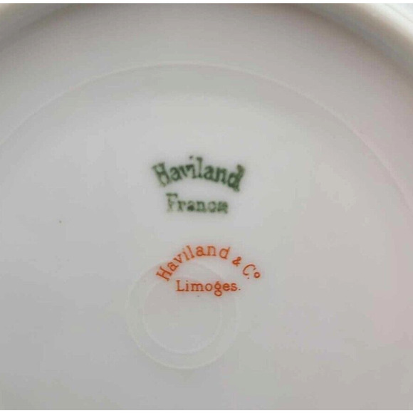 Antique Set of 4 - MINT! Haviland Limoges Schleiger Pattern ~6" Saucers - Picture 2 of 9